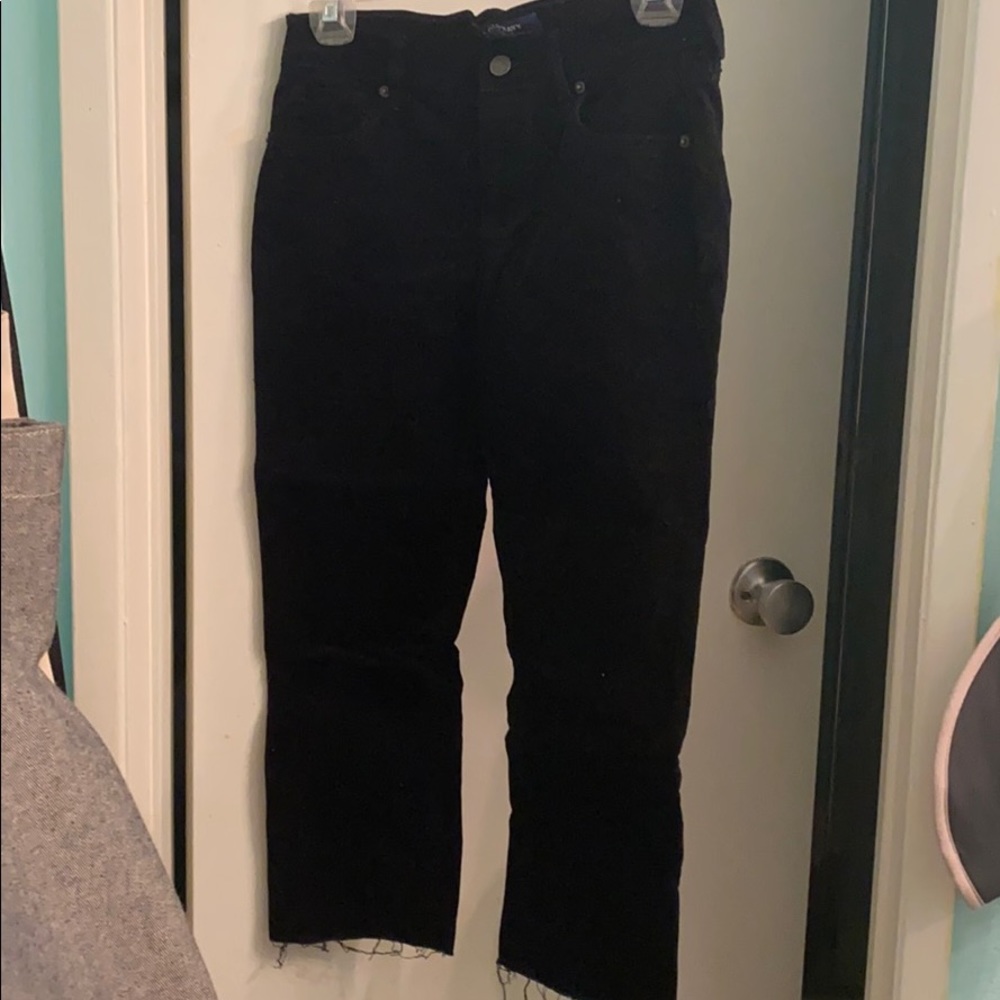 Corduroy cropped flare pants